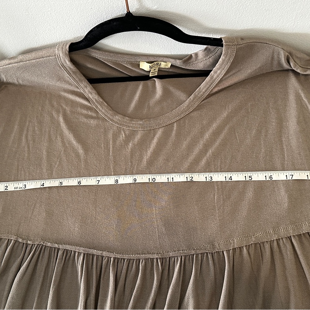 Kori Taupe Long Sleeve Women's Top - Picture 5 of 5